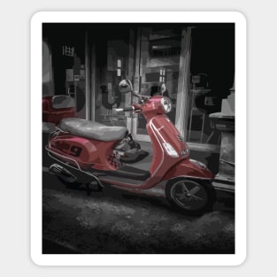 Scooter Vintage Style Magnet